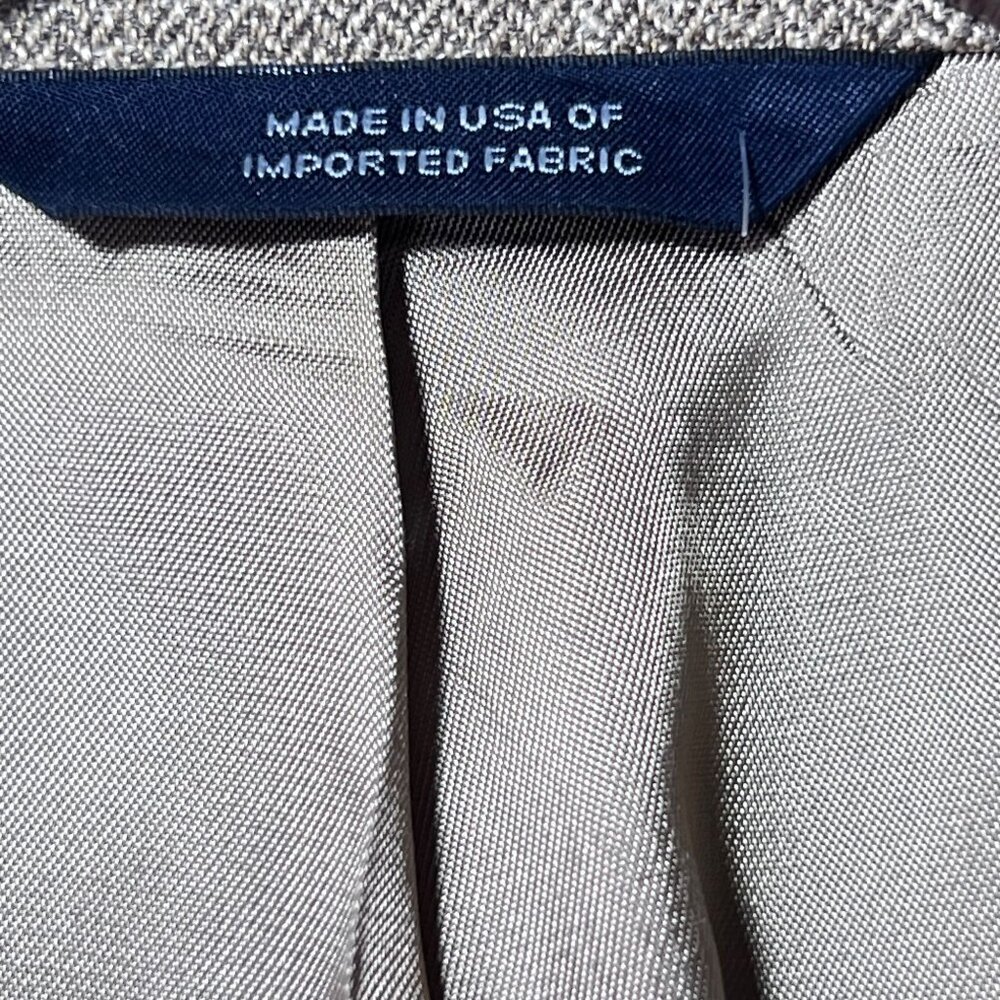 Brooks Brothers Mens Tan Brown Silk Wool Linen 2 Button Blazer Jacket 42L - Picture 9 of 11